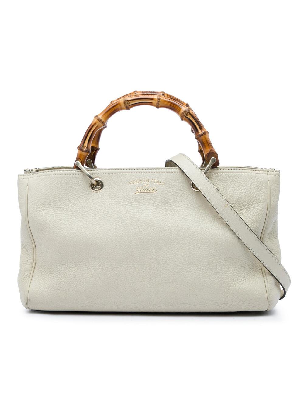 Gucci Medium Calfskin Bamboo Shopper #361874G69B